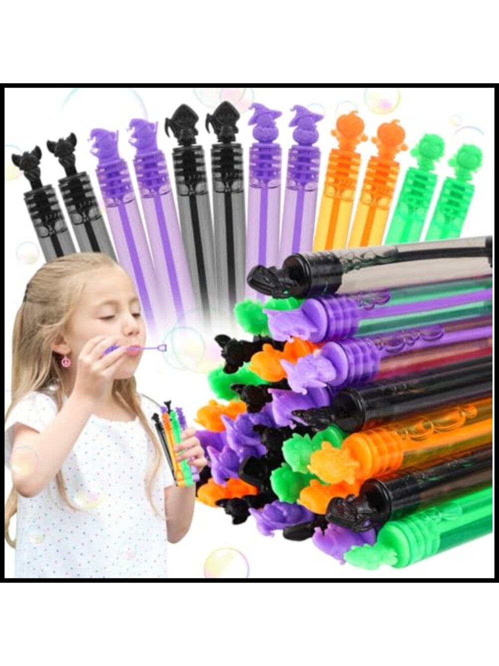 36pc Halloween Mini Bubble Wands Party Favors Treat Bag Stuffers Kids School